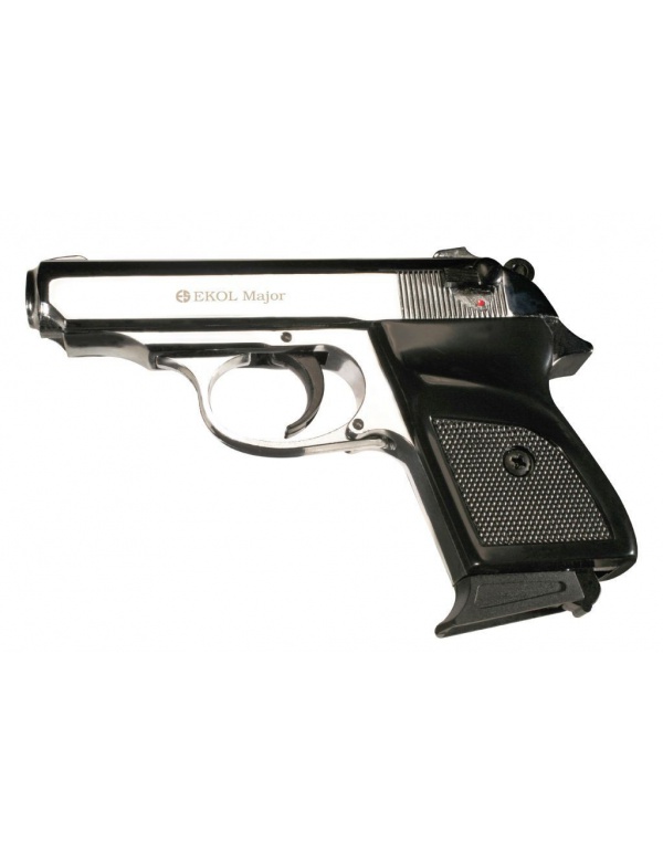 Plynová pistole Ekol Major M 88, r.9 P.A. Shiny Chrome (lesklý chrom)