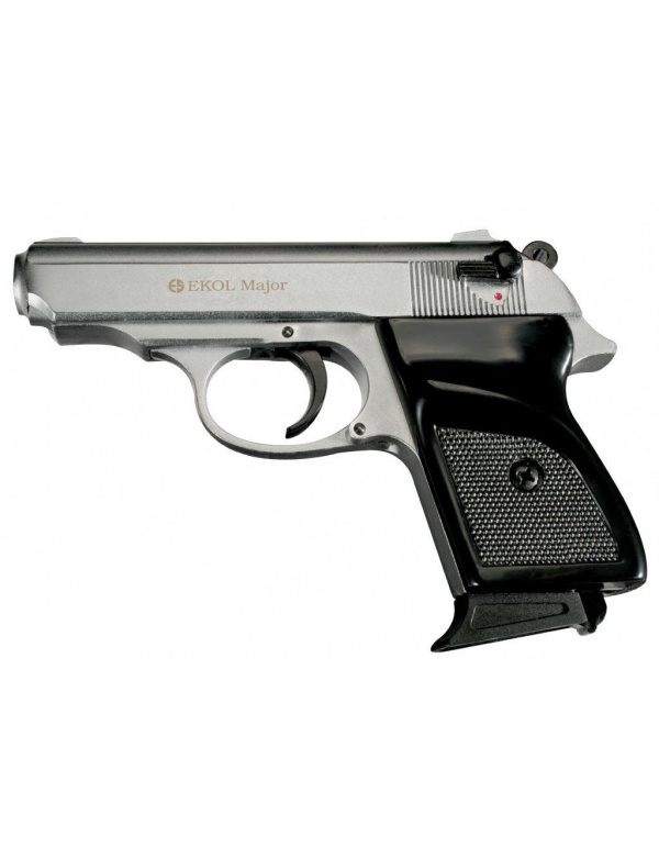 Plynová pistole Ekol Major M 88, r.9 P.A. White (matný chrom)
