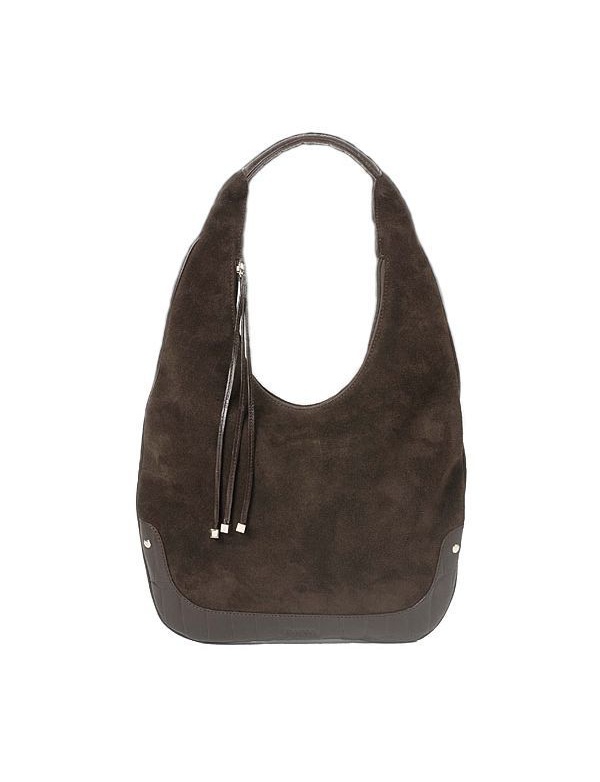 **Kabelka Baron Classic - Handbags Baggy Bag Coffee suede (2809-02) 34x47x7