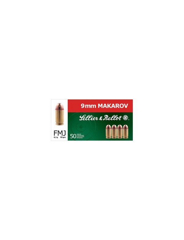 Náboj SB 9mm Makarov FMJ 6,1g Boxer
