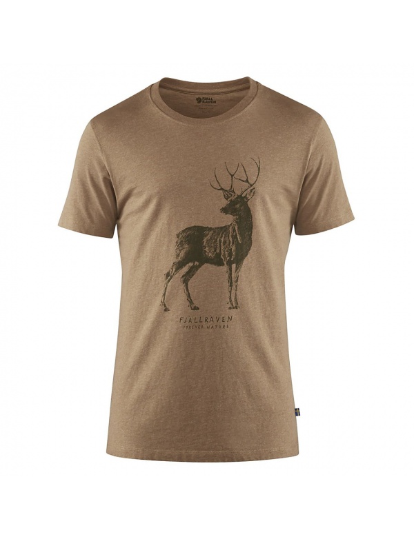 Triko Fjällräven Deer Print T-Shirt M (87223)kr. rukáv, barva 227