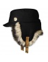 Čepice Fjällräven Woodsman Cap (77301), teplá s klapkami s umělou kožešinou, barva 550 - W