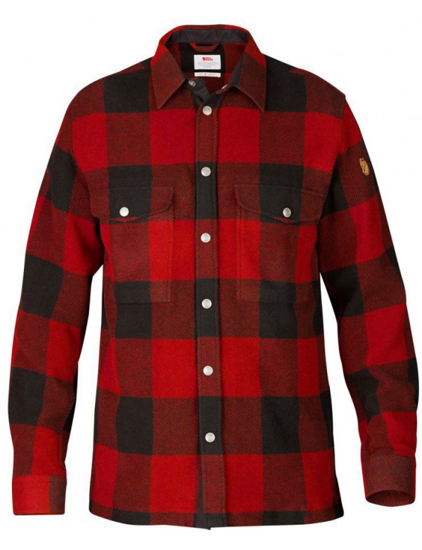 Košile Fjällräven Canada Shirt M (90631), teplá, silná, vrchní barva 320 Red