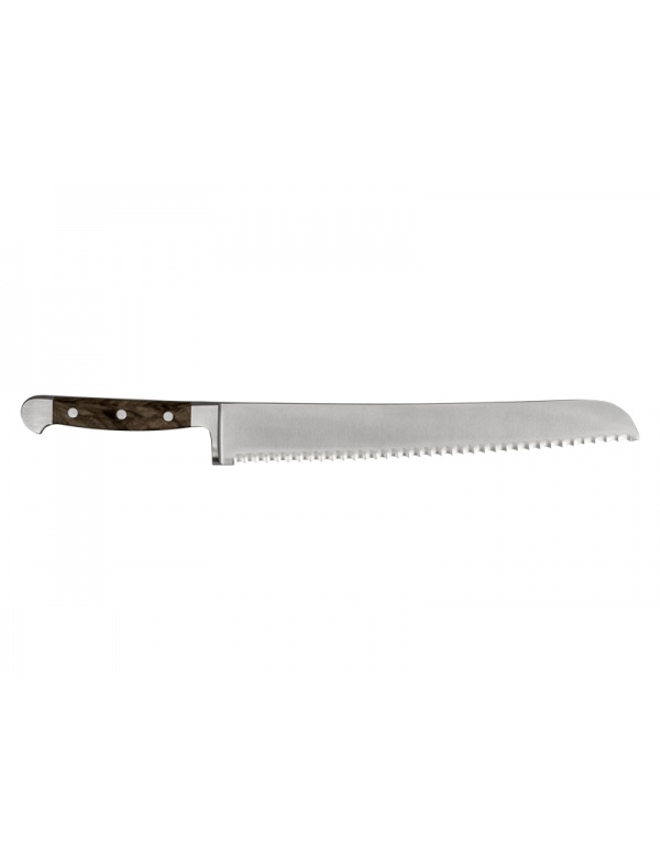 Nůž Sauer - GÜDE Individual, na chléb, zubatá čepel 32cm, 56HRC