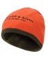 Čepice Sauer - oboustranná, pletená, zelená/oranžová s nápisem Sauer (80401869)