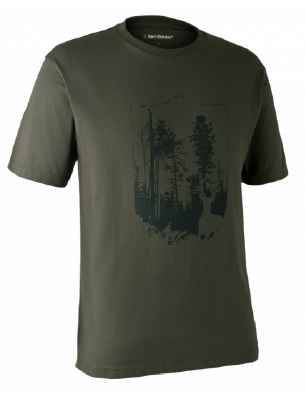 Triko Deerhunter - Erb, T-shirt, 378 - Bark Green (8384)