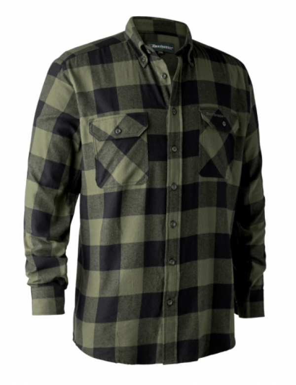 Košile Deerhunter Marvin Shirt, 38186 - Green Check (8186)