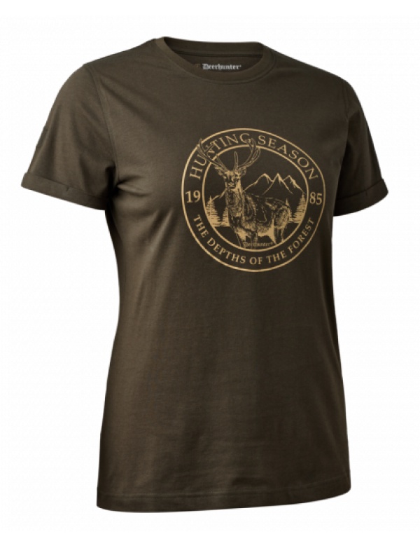 Triko dámské Deerhunter Lady Ella T-shirt, 353 - Adventure Green (8329)