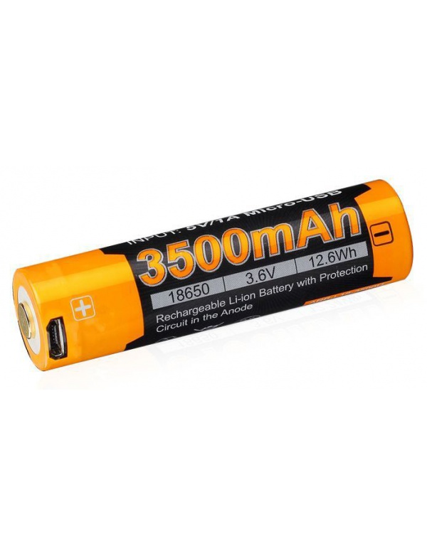 Baterie dobíjecí USB baterie Fenix 18650 3500 mAh (Li-ion) FE18650LI35USB