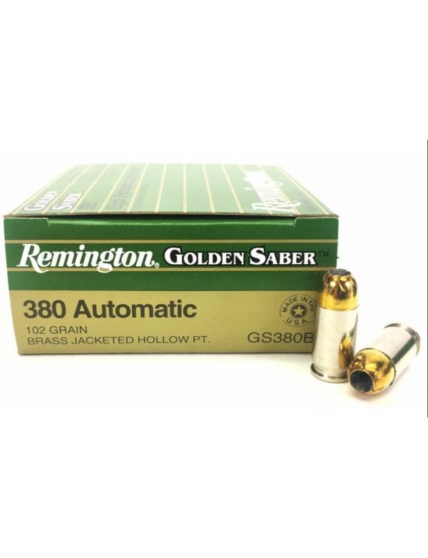 Náboj Remington .380 Auto Golden Saber, 6,6 g / 102 gr., BJHP (REM29413), bal. 50 ks