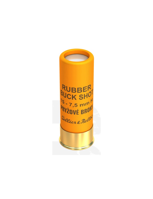 Náboj SB 12x67,5 7,5 mm Rubber Buck Shot 9 g, bal. 25 ks