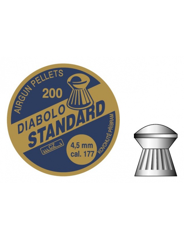 Diabolo Příbram - Standard 4,5 mm, bal. 200 ks