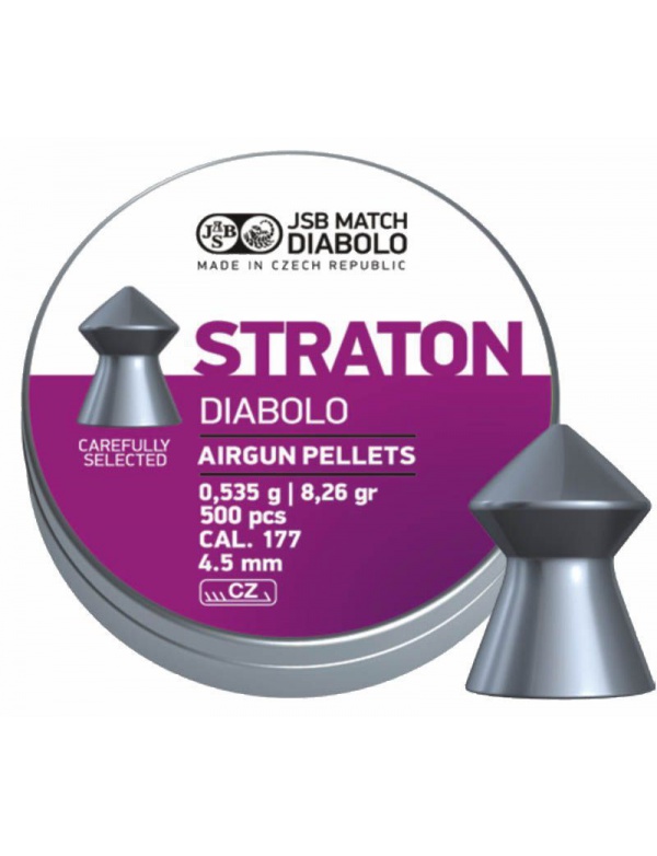Diabolo JSB Match - Straton cal.177, r. 4,5mm á500ks (hmot. 0,535g),546112-500